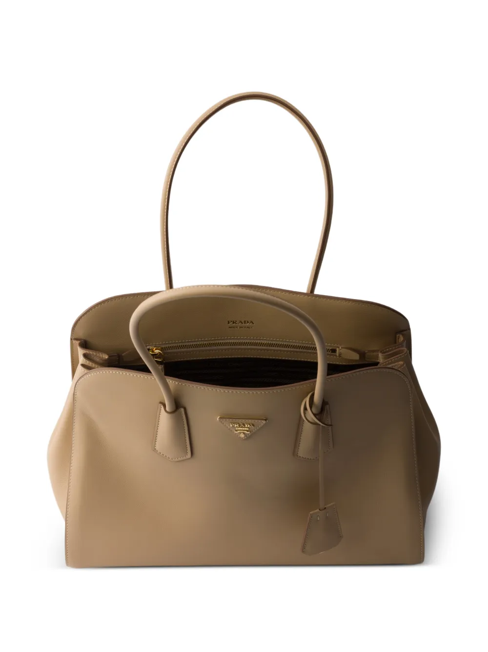 Prada Leren shopper Beige