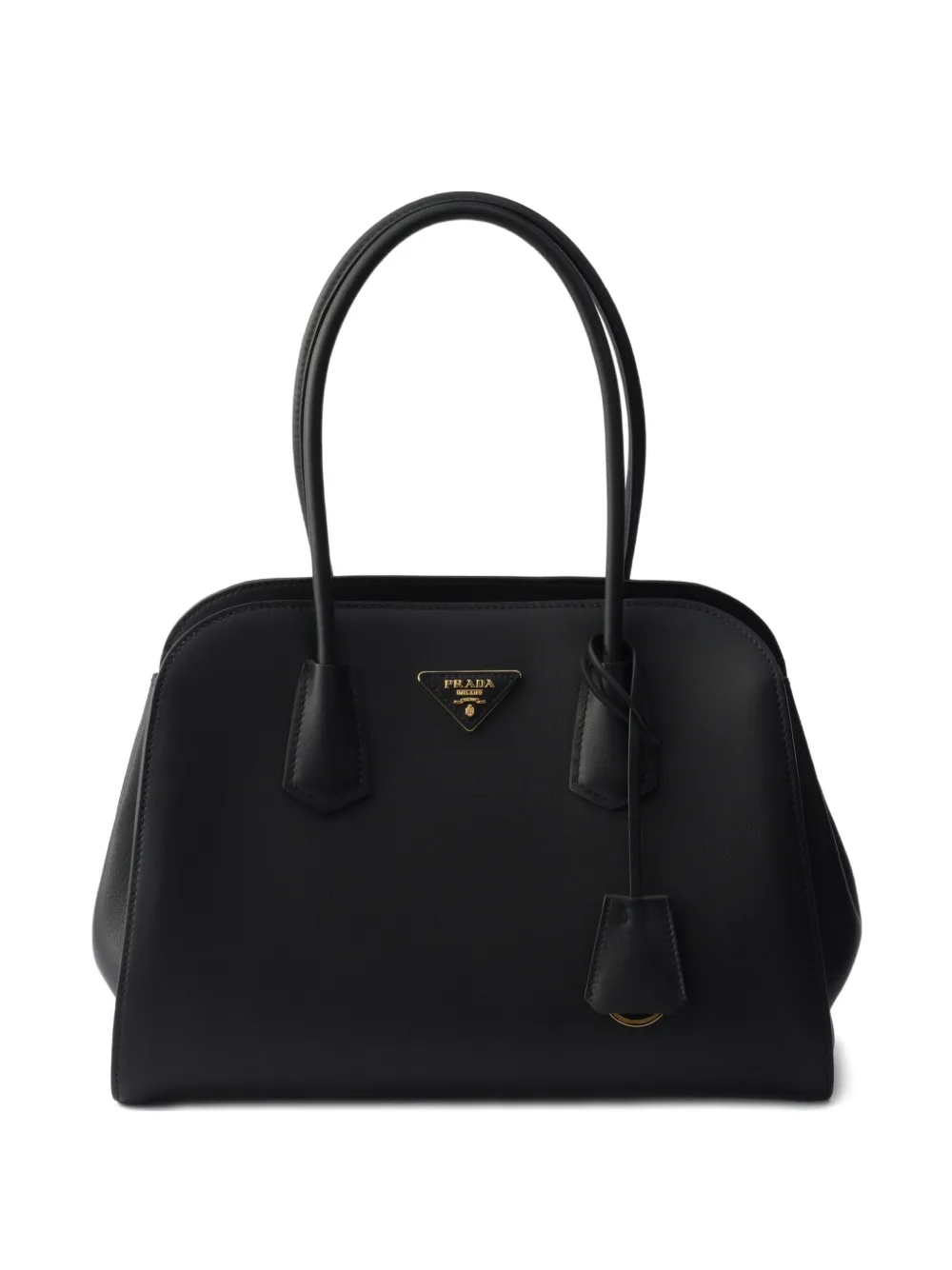 Prada medium leather tote bag - Nero