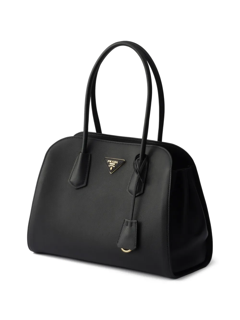 Prada Medium leren shopper Zwart