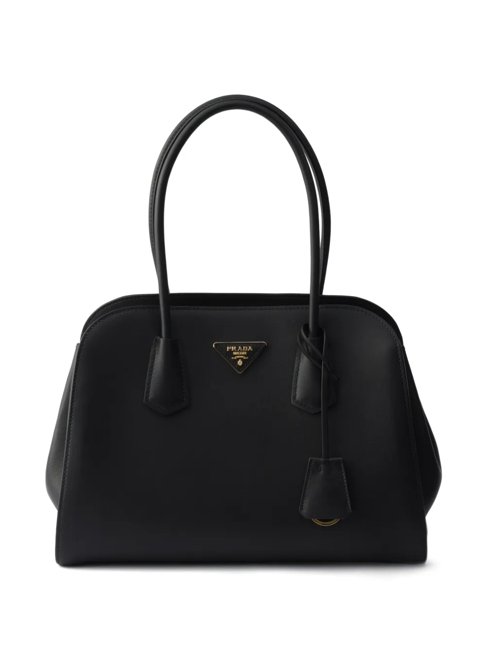 Prada medium leather tote bag - Nero