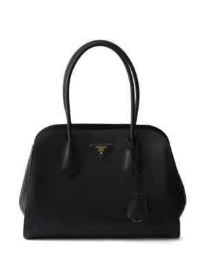 Prada Supernova Brushed Leather Tote Bag | Black | FARFETCH