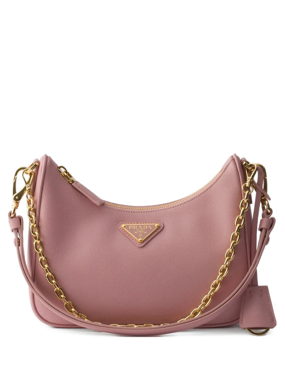 Prada mini Re-Edition leather shoulder bag - Rosa