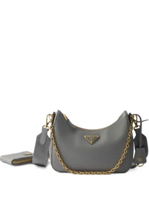Prada Re-Edition 2005 Re-Nylon ショルダーバッグ | グレー | FARFETCH JP