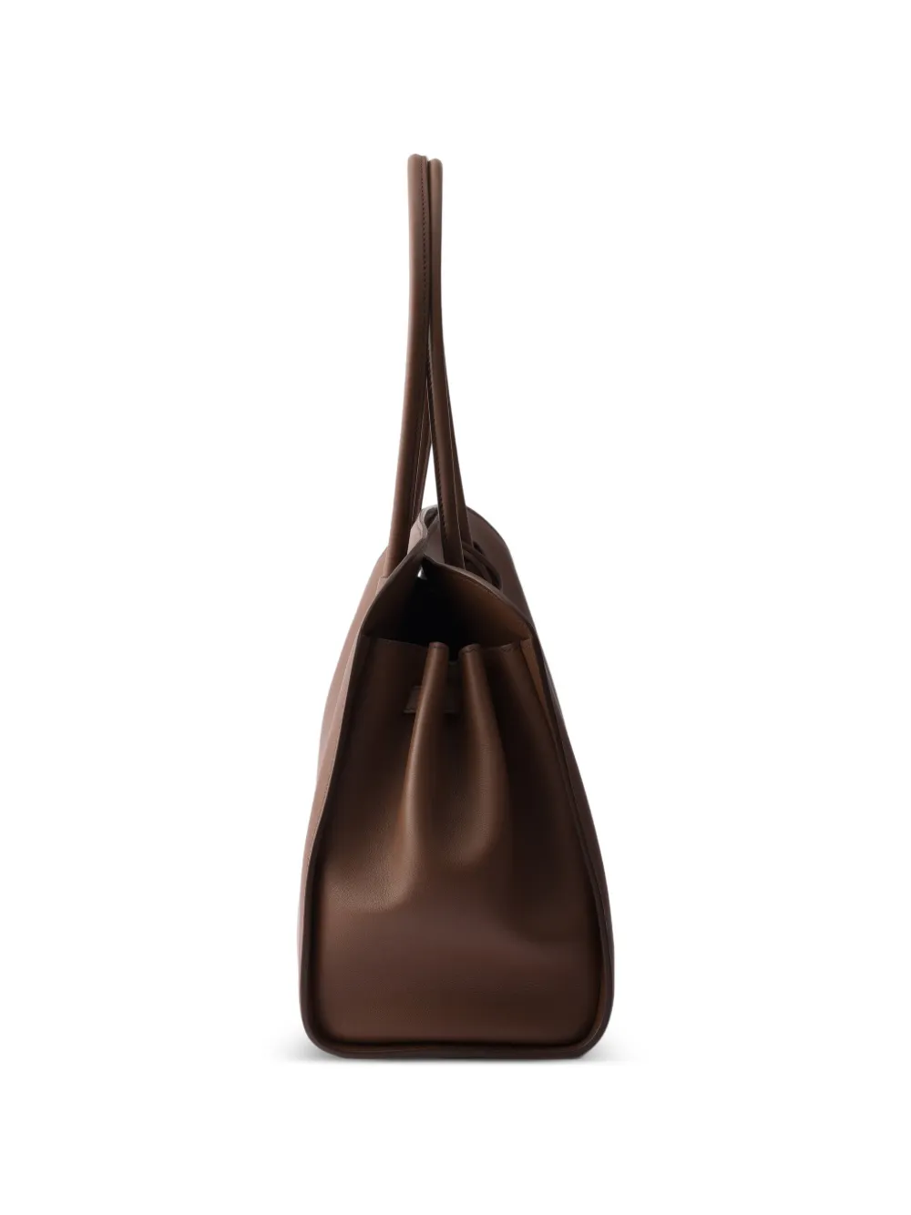 Prada Leren shopper Bruin