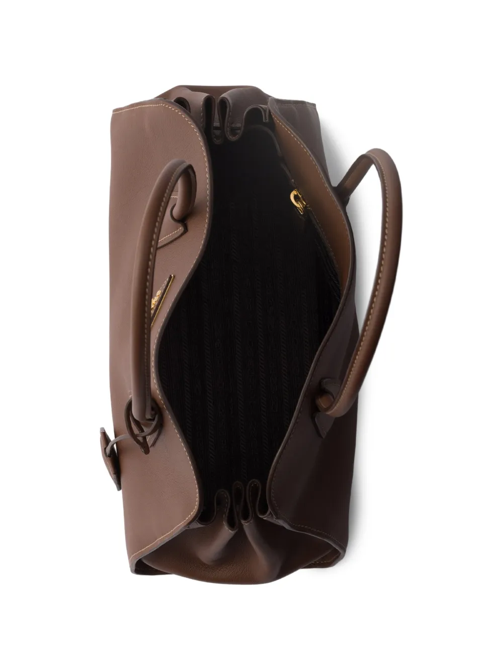 Prada Medium leren shopper Bruin