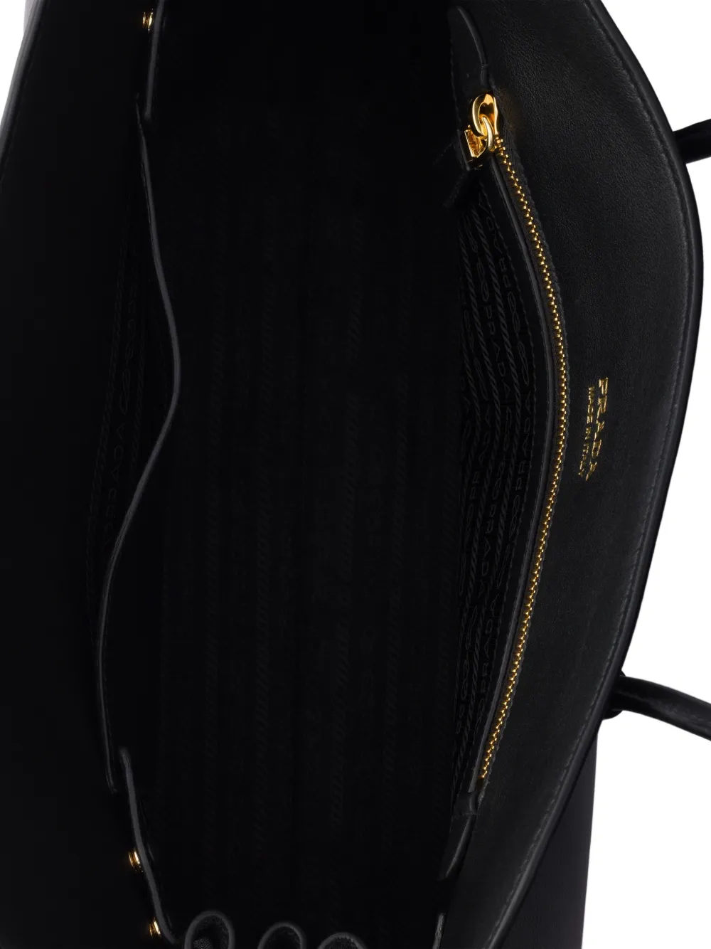 Prada Leren shopper Zwart