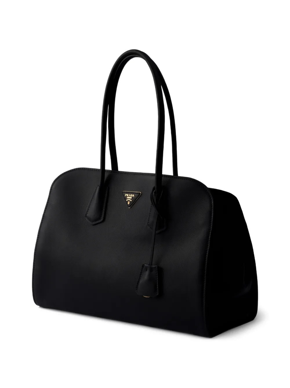 Prada Leren shopper Zwart
