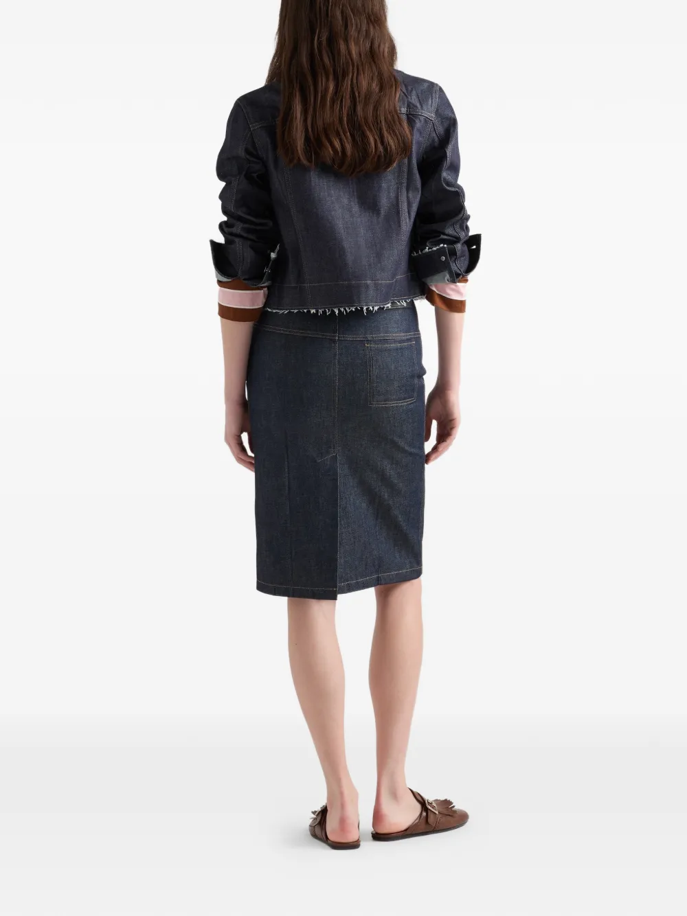 Prada Denim Pencil Mini Skirt from Prada