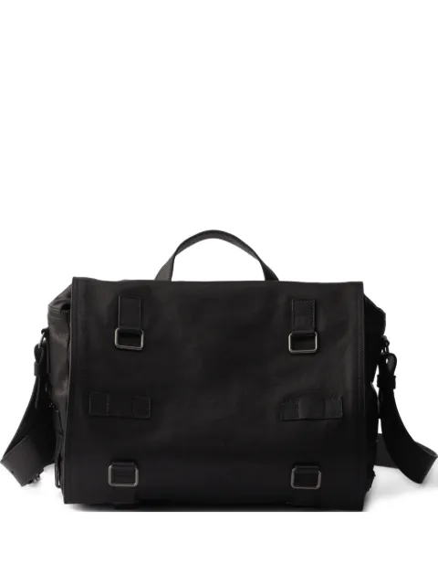 Prada leather messenger bag