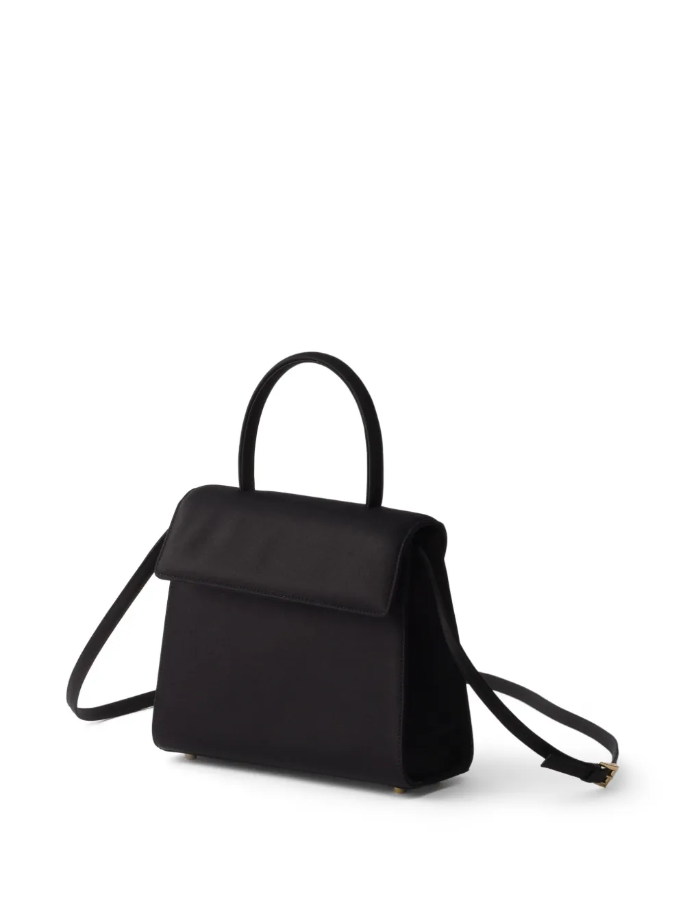 Prada Minuit satijnen handtas Zwart