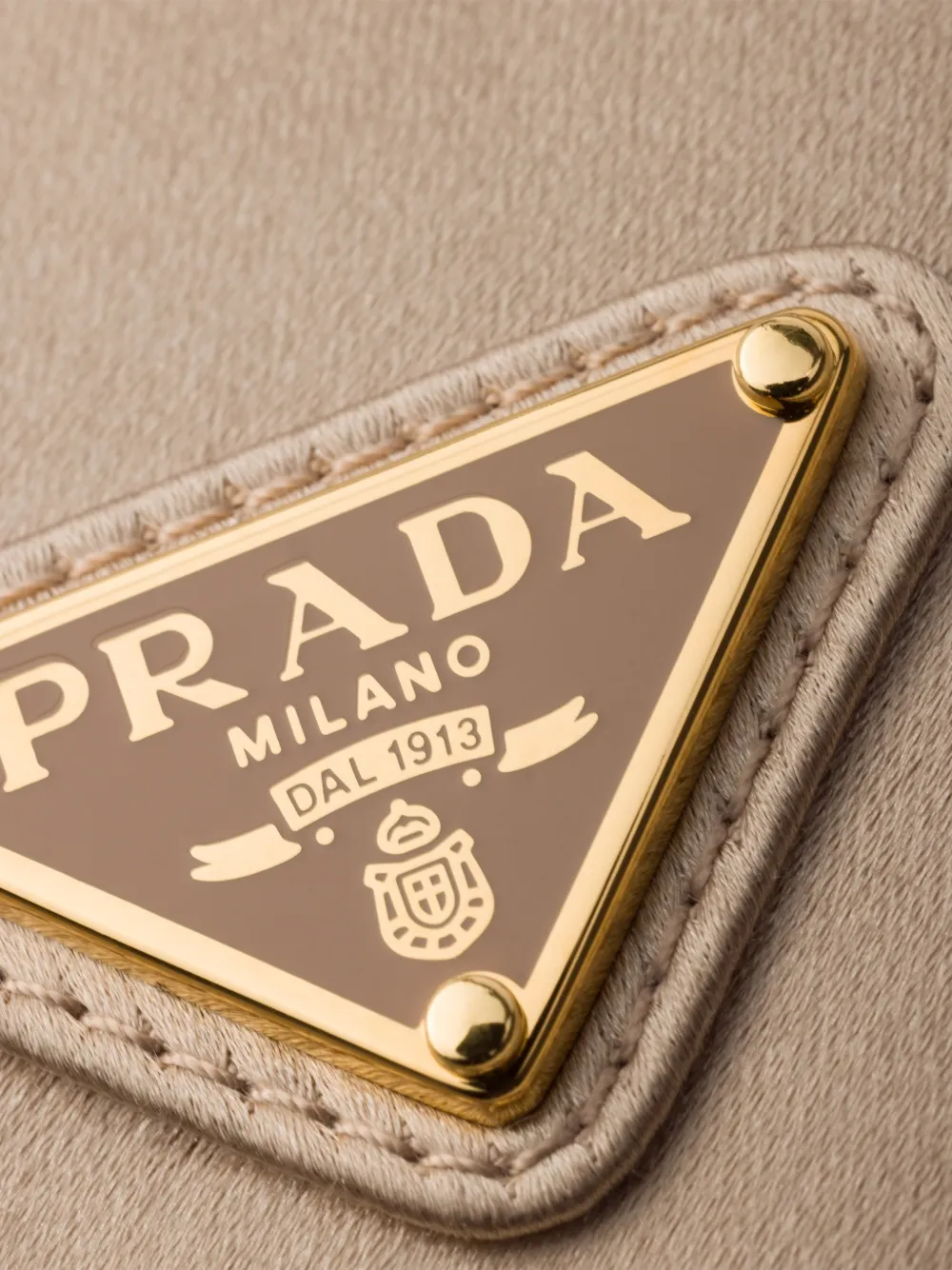 Prada Leren tas Beige