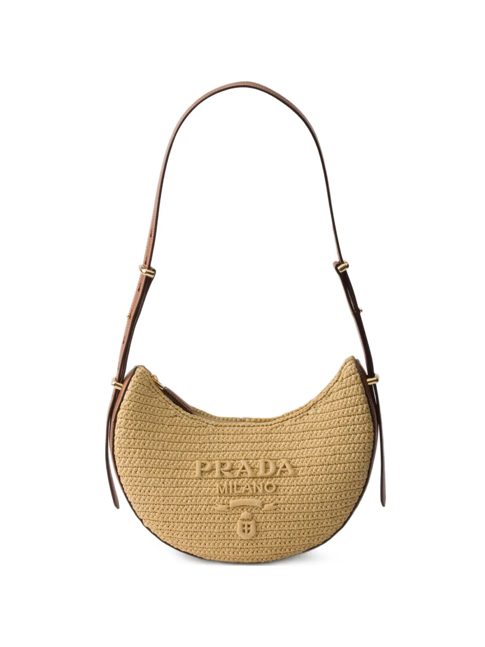 Prada Borsa a spalla Arqué piccola - Toni neutri