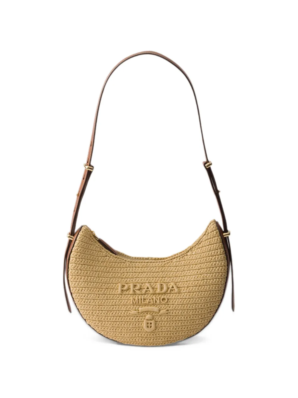 Prada Borsa a spalla Arqué piccola - Toni neutri