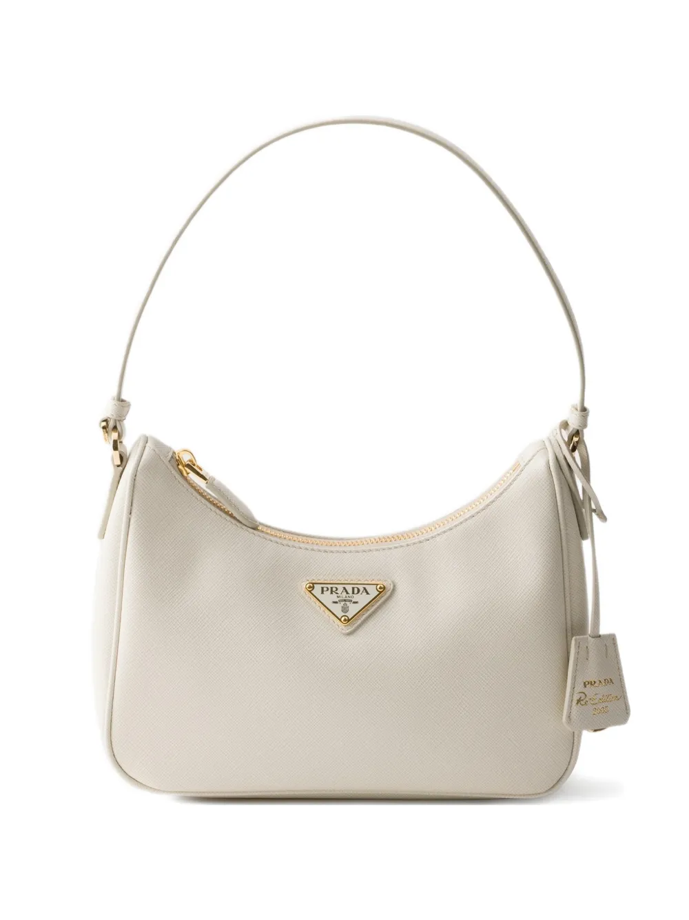 Prada Re-Edition leather shoulder bag - Toni neutri