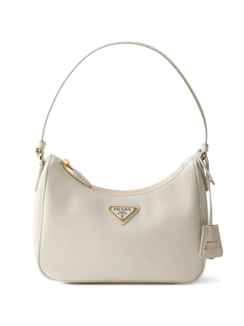 Prada mini Re-Edition logo-plaque shoulder bag