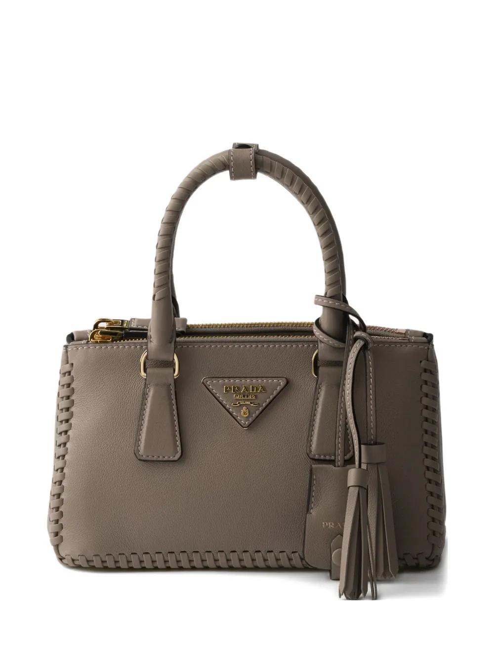 Prada mini Galleria leather tote bag - Grigio