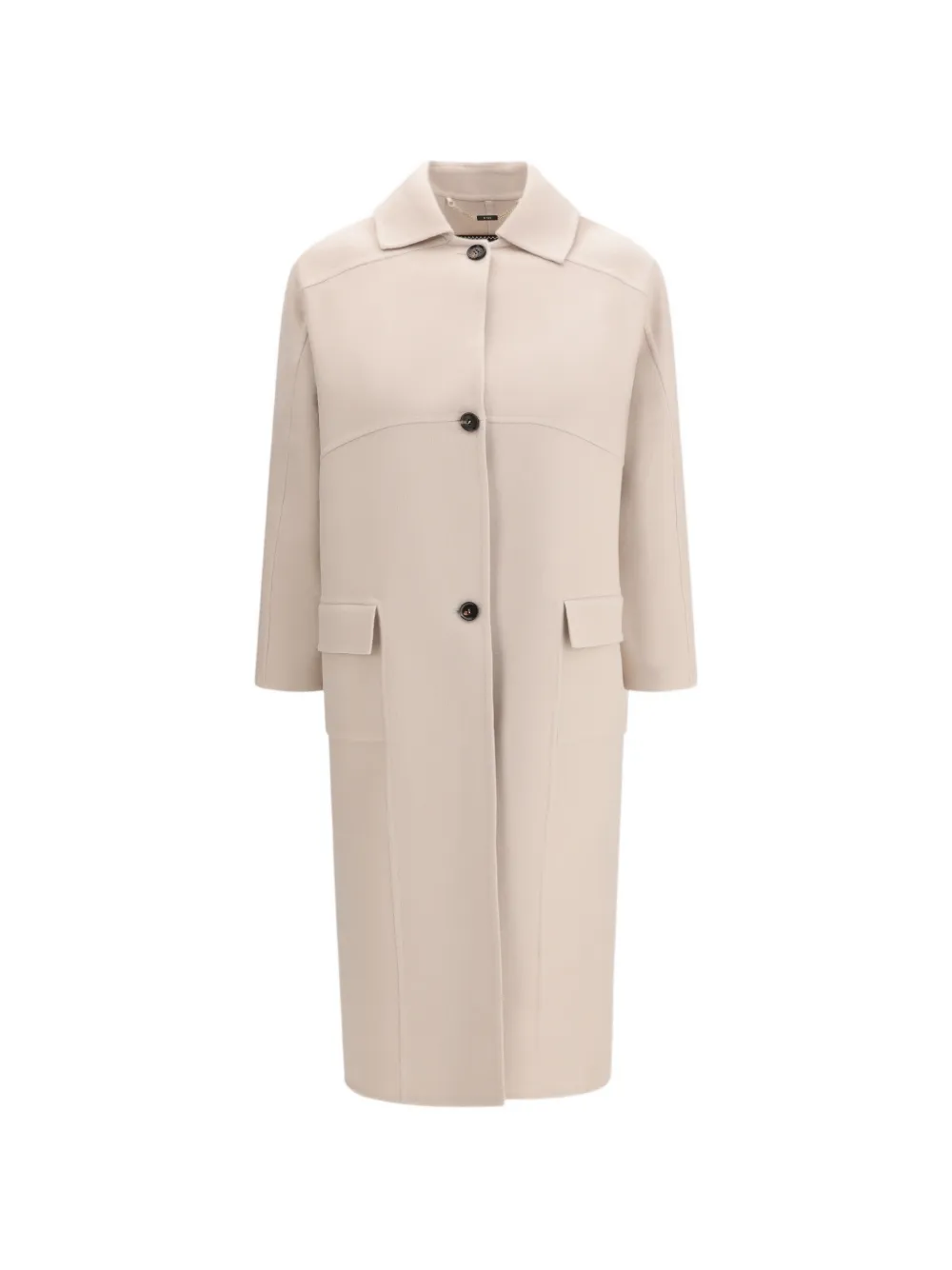 Kiton flap-pocket coat - Toni neutri