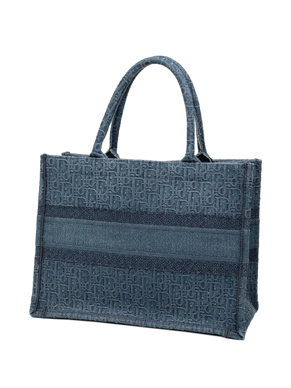 Christian Dior Pre-Owned 2019 ミディアム オブリーク デニム ブック