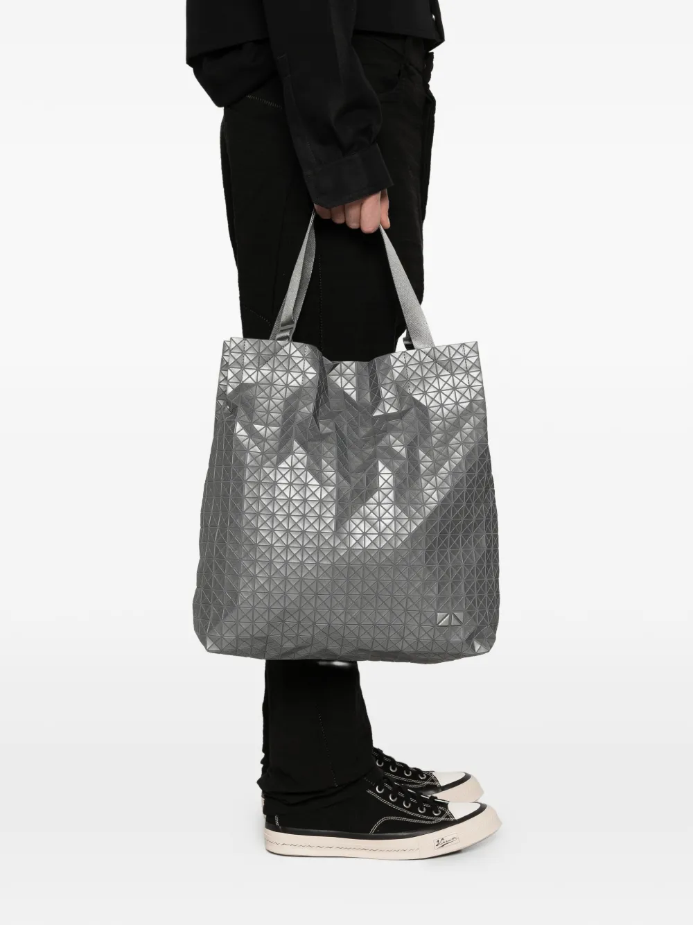 Bao Issey Miyake Shopper met geometrisch patroon Grijs