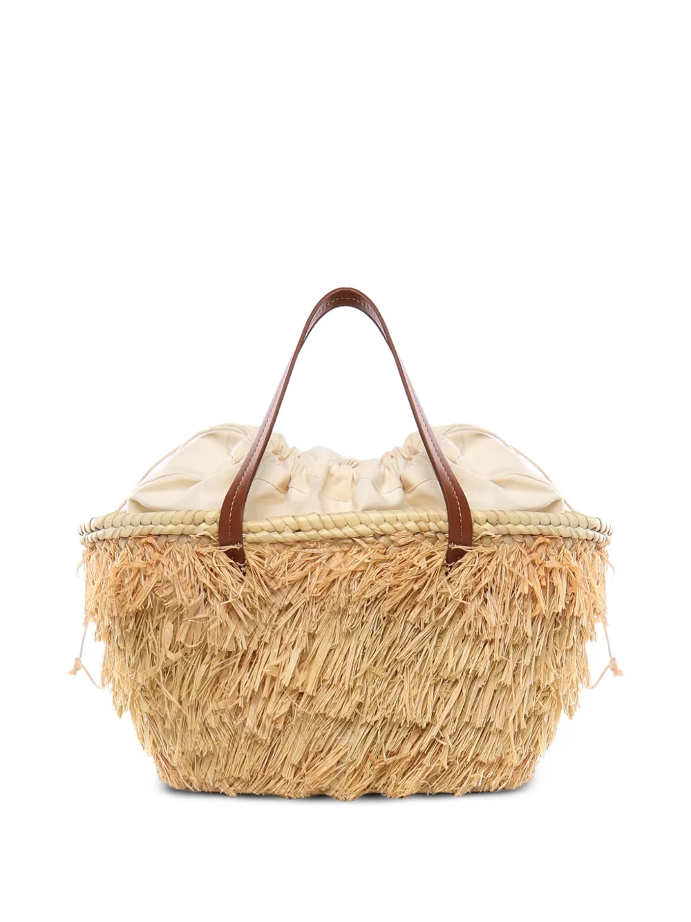 Nest Straw Trim Tote Bag