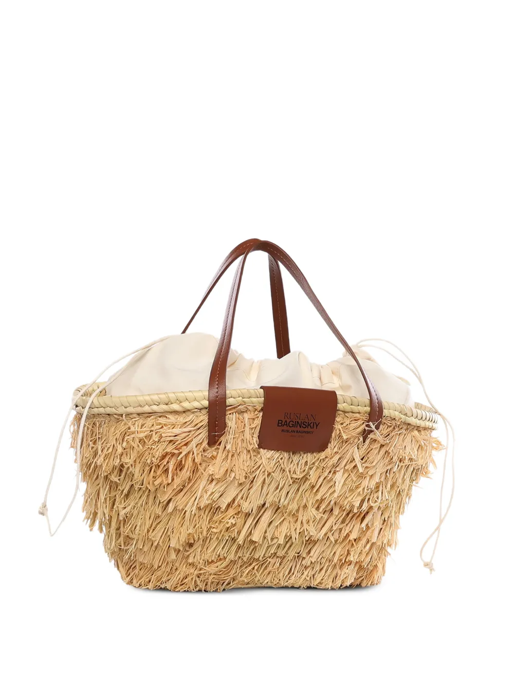 Nest Straw Trim Tote Bag