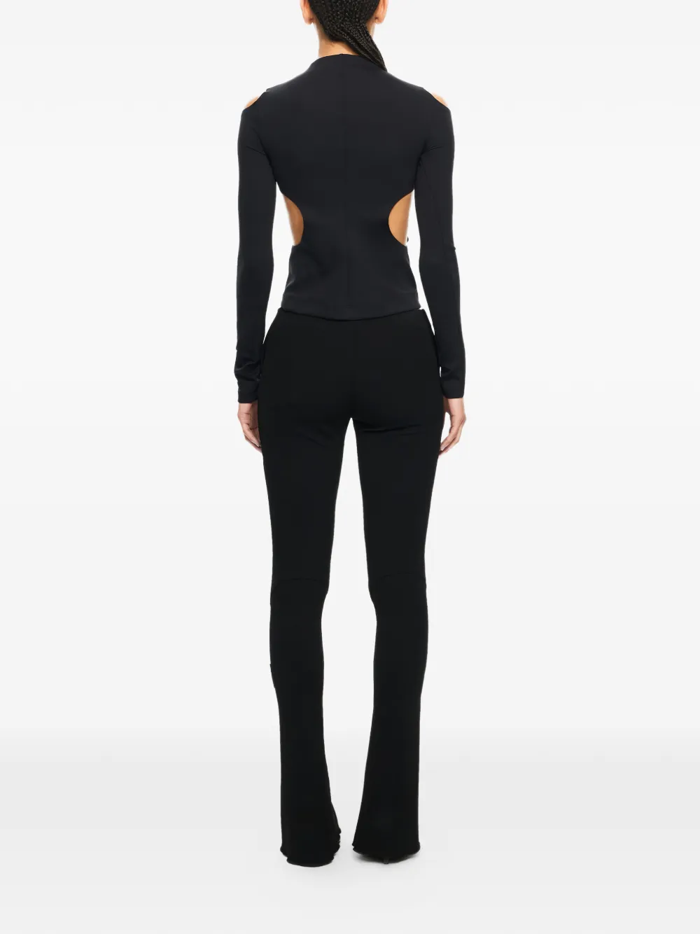 Off-White Flared broek Zwart