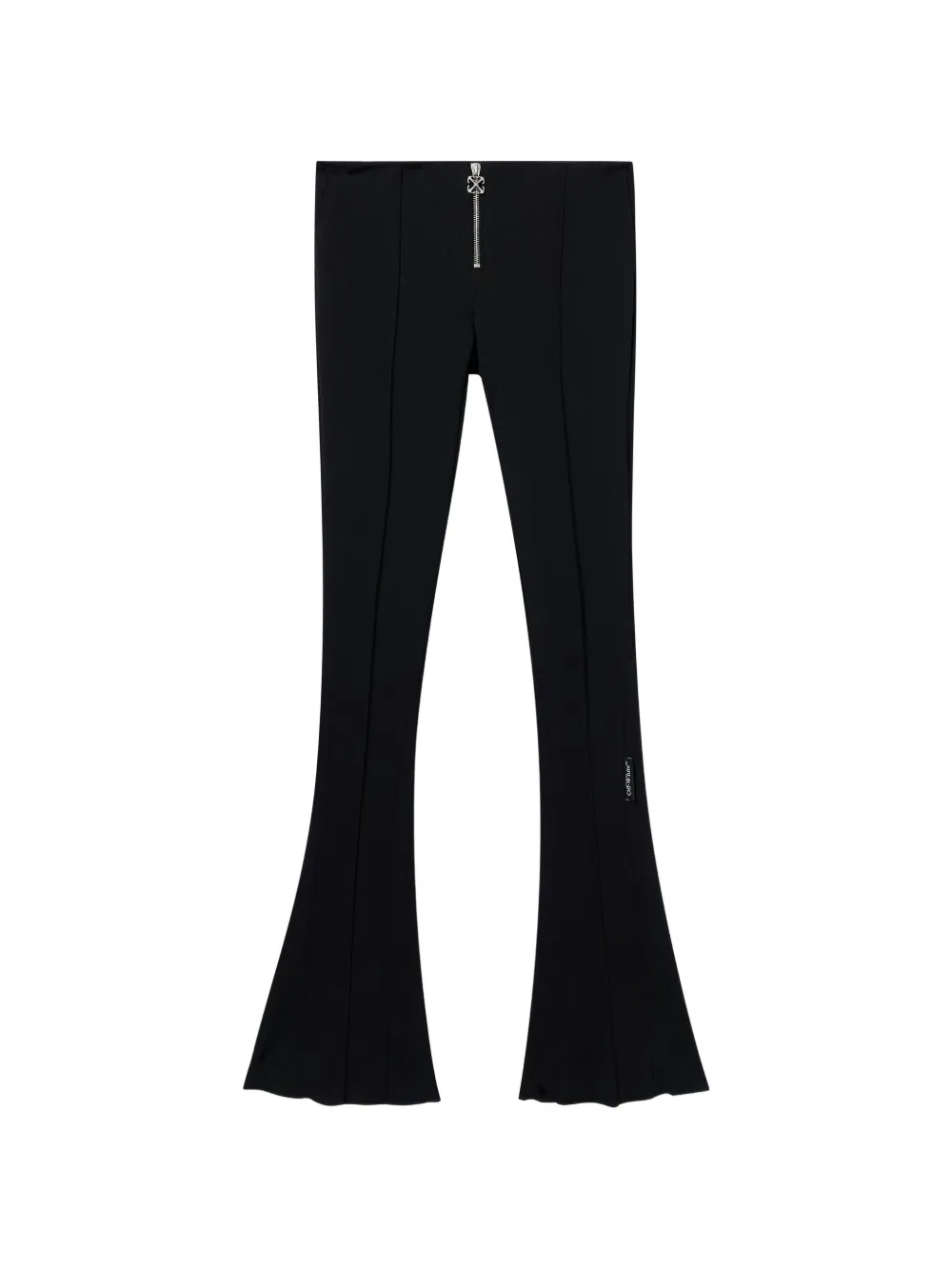 Off-White heavy flared slim trousers - Nero