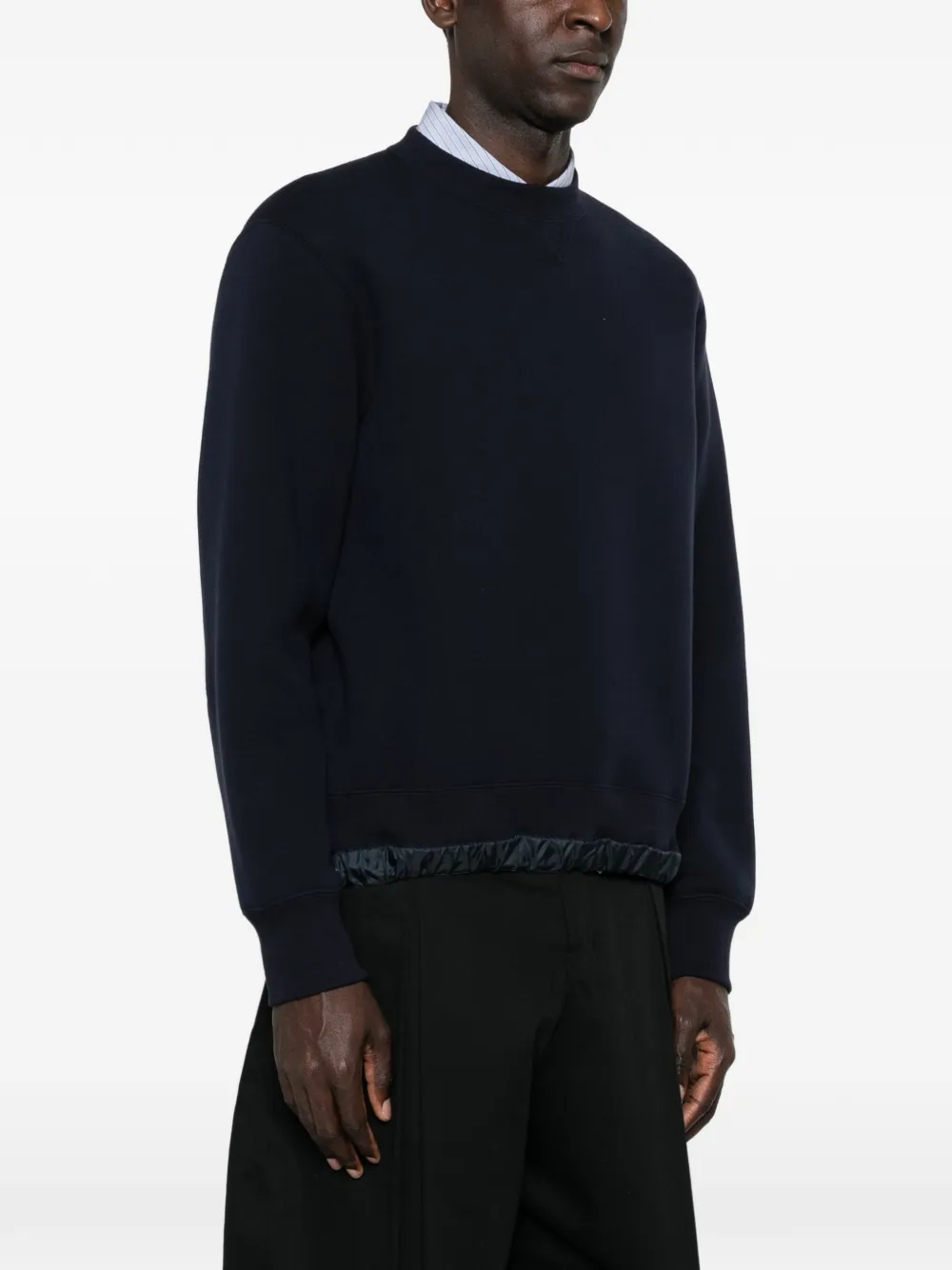  Sacai Drawstring Sweatshirt - Blue 