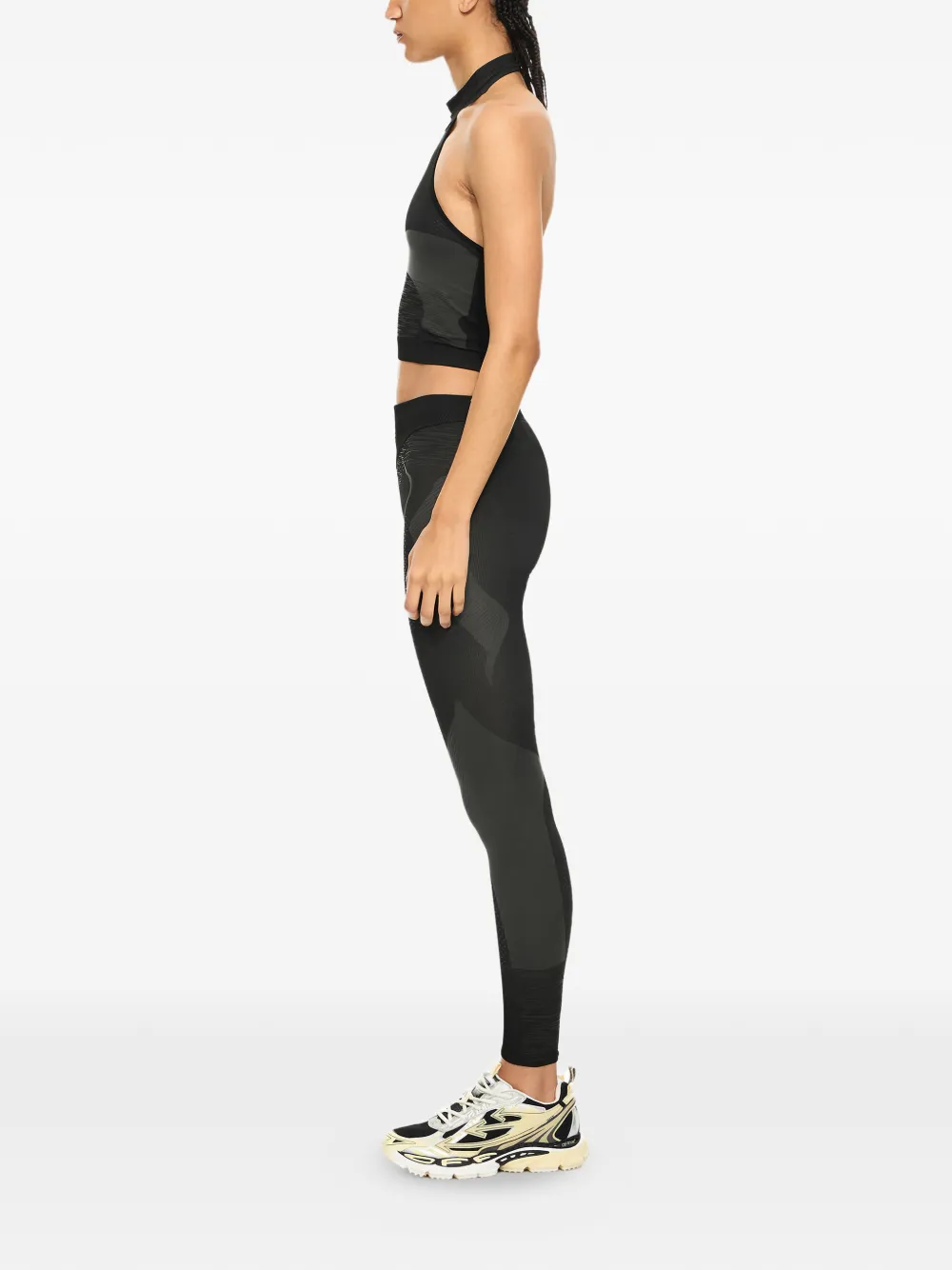 Off-White Racing naadloze legging Zwart