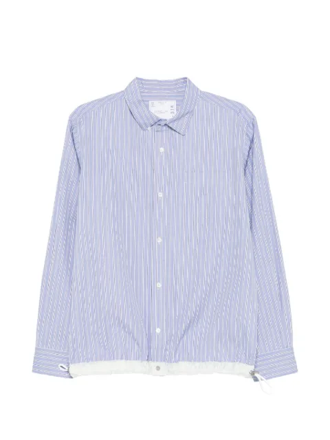 sacai قميص مخطط برباط