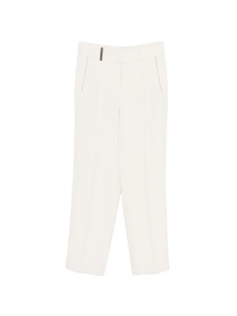 Peserico pin-stripe pleat trousers
