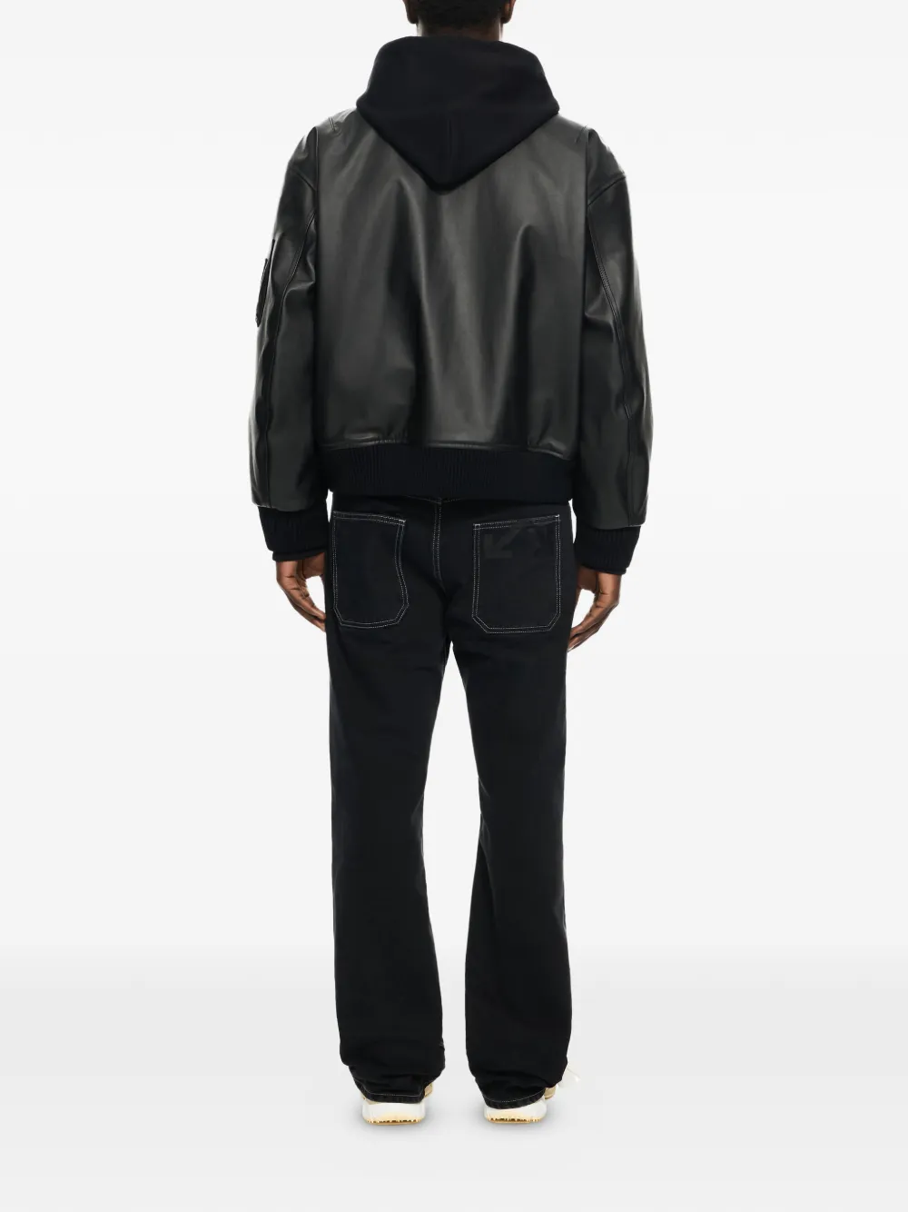Off-White Bomberjack met capuchon Zwart