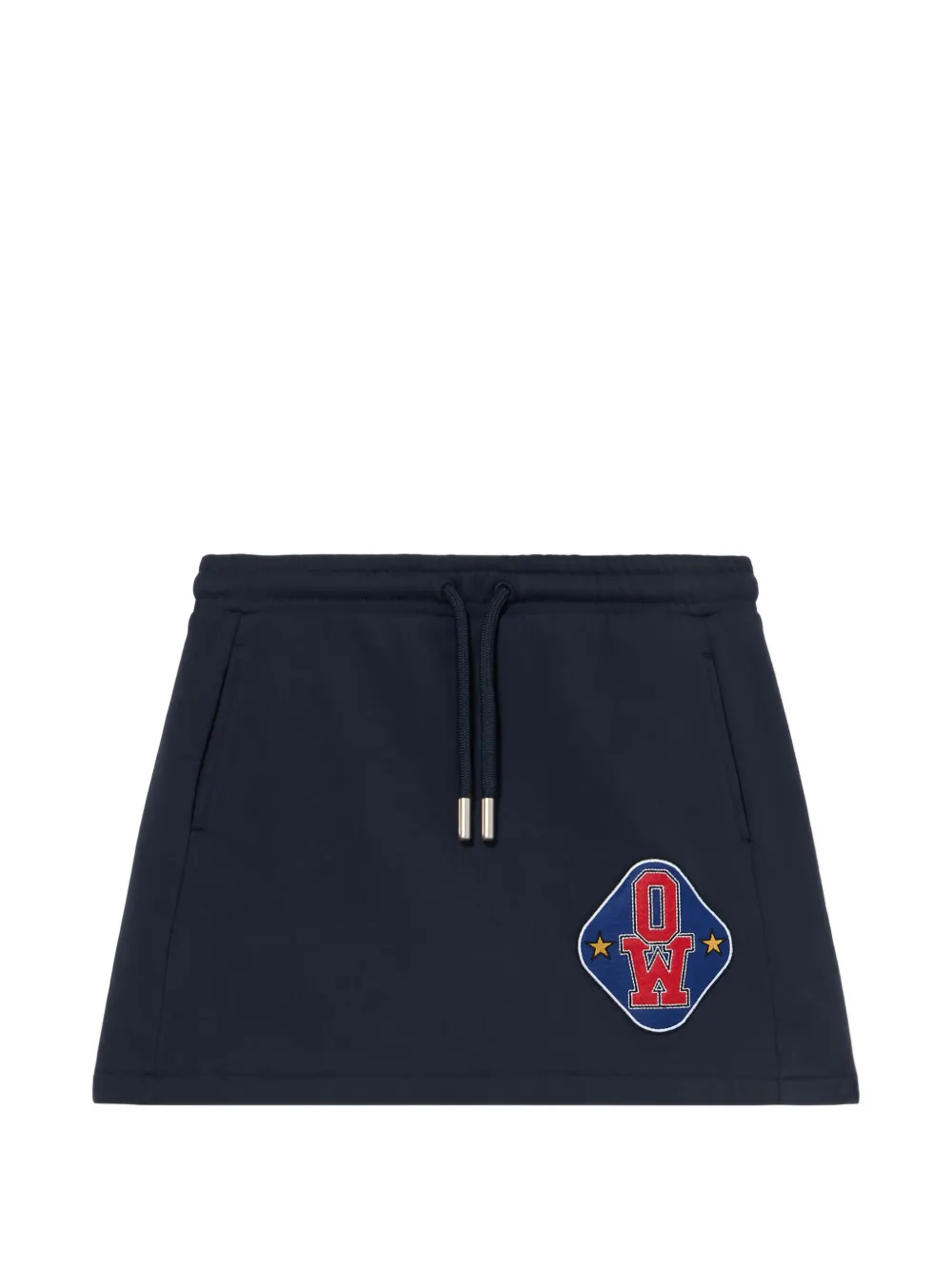 Off-white Royal Patch Mini Skirt In Blue