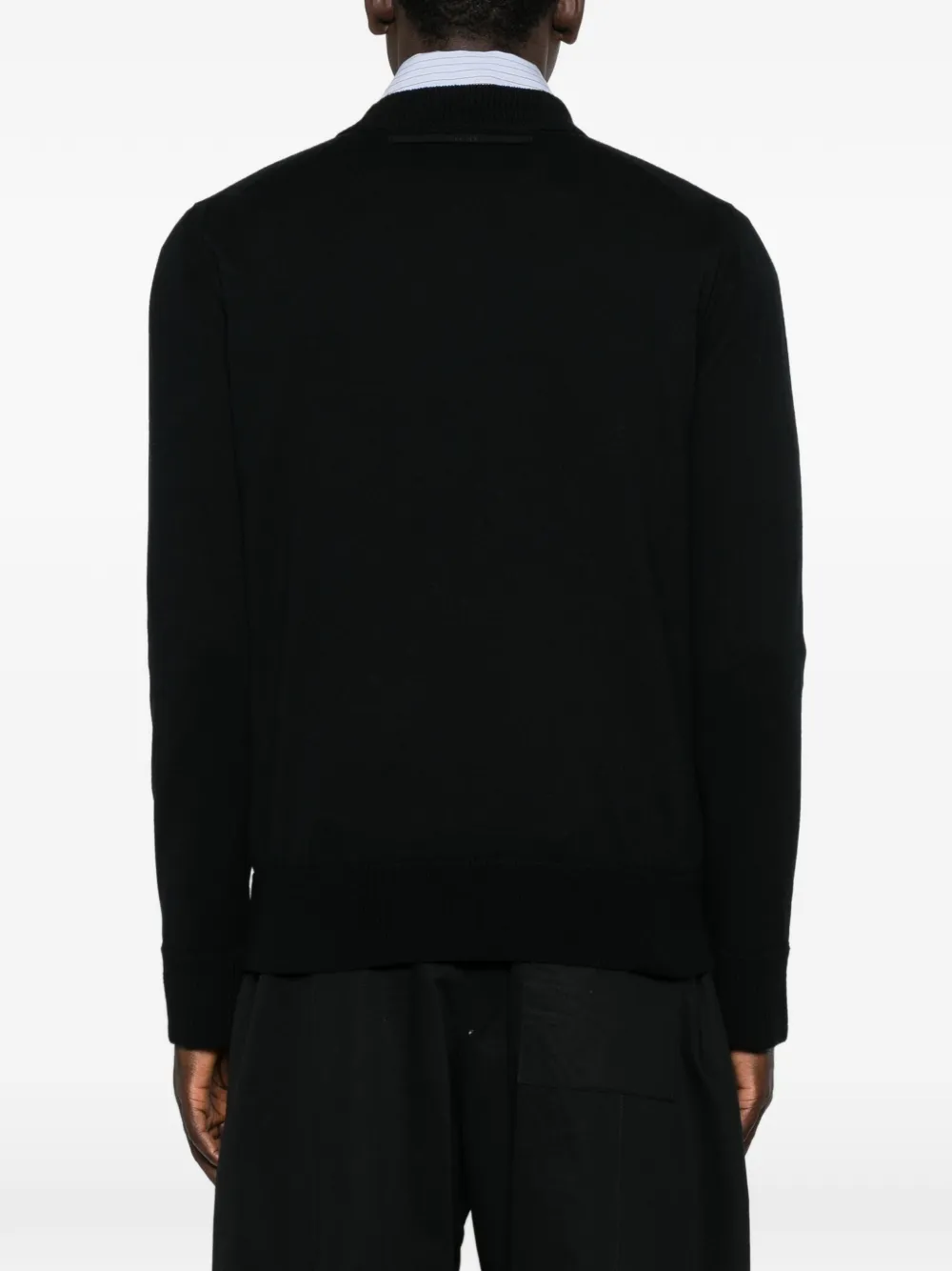sacai Trui met ronde hals en lange mouwen Zwart