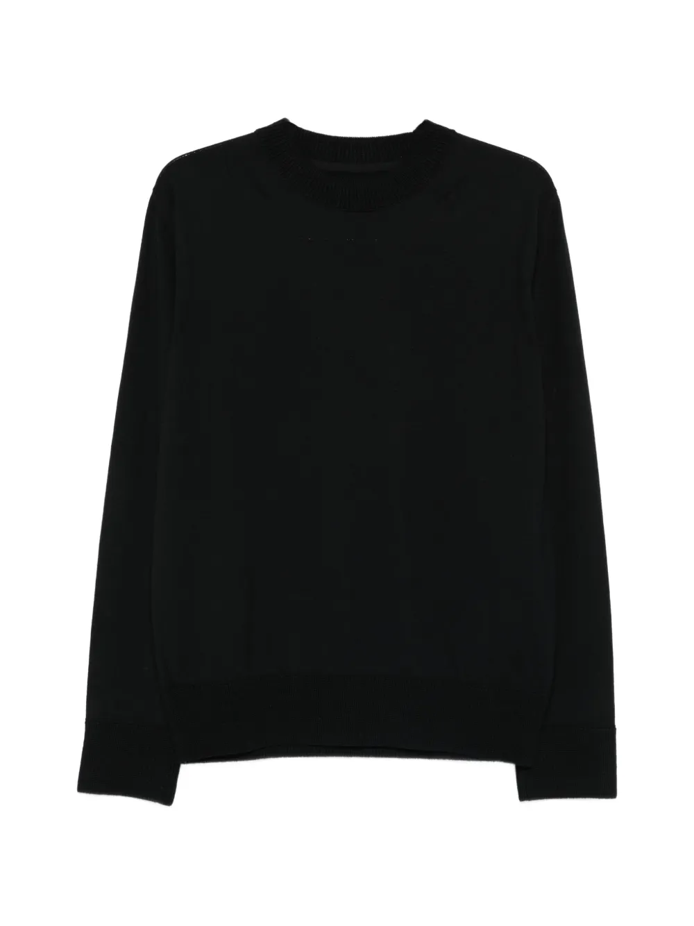 sacai long-sleeve crew neck sweater - Schwarz