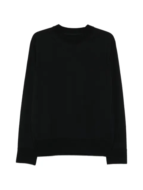 sacai long-sleeve crew neck sweater