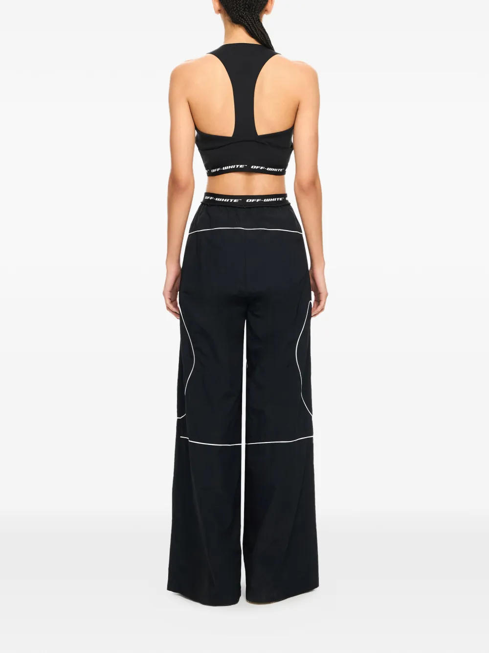 Off-White Trainingsbroek met logoband Zwart