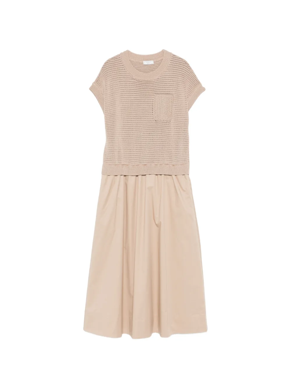 Peserico pocket knitted dress - Marrone