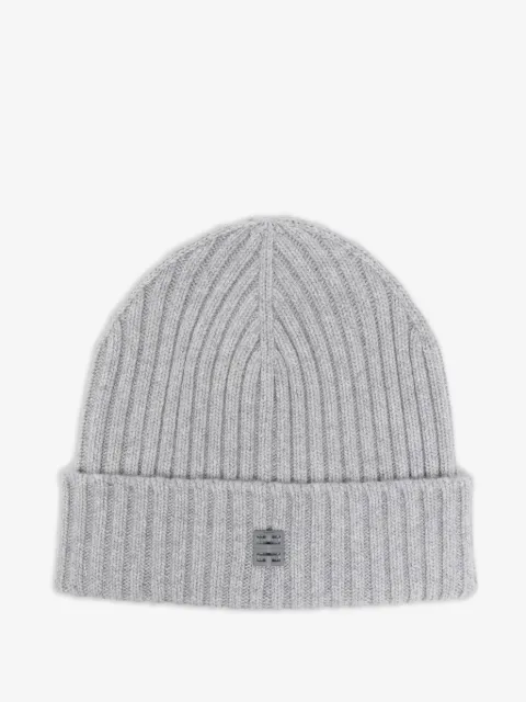 Givenchy ribbed logo beanie hat 