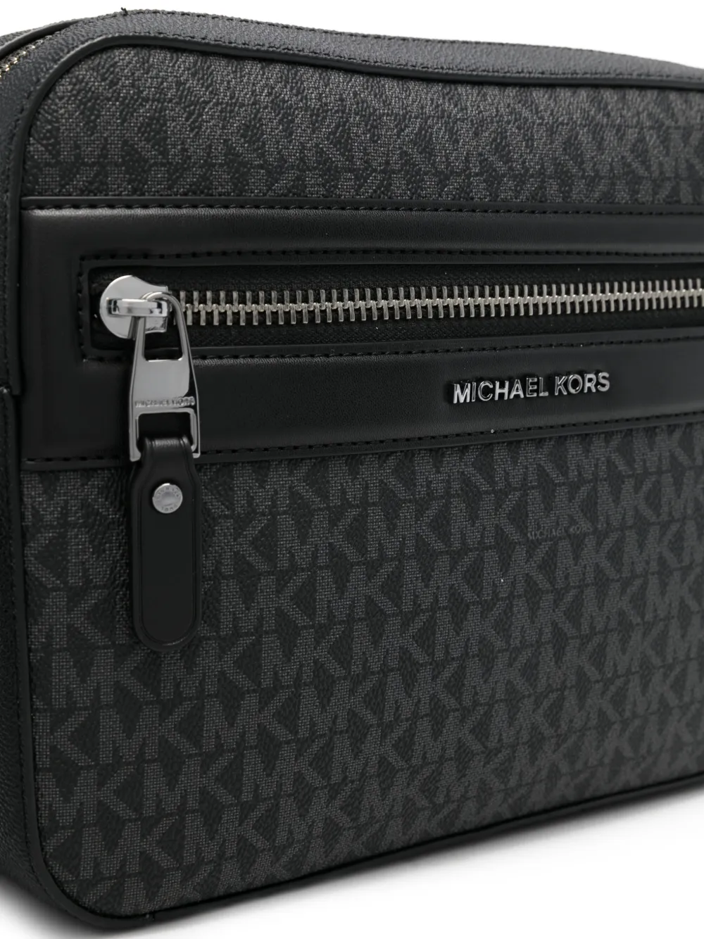 Michael Kors Schoudertas met monogram-print Zwart