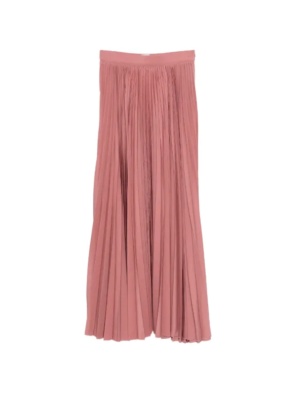 Eleventy Pleated Maxi Skirt in Pink