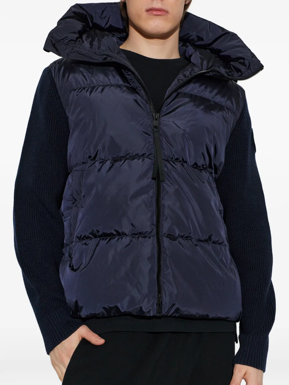  Canada Goose Hooded Panelled Jacket - Blue 