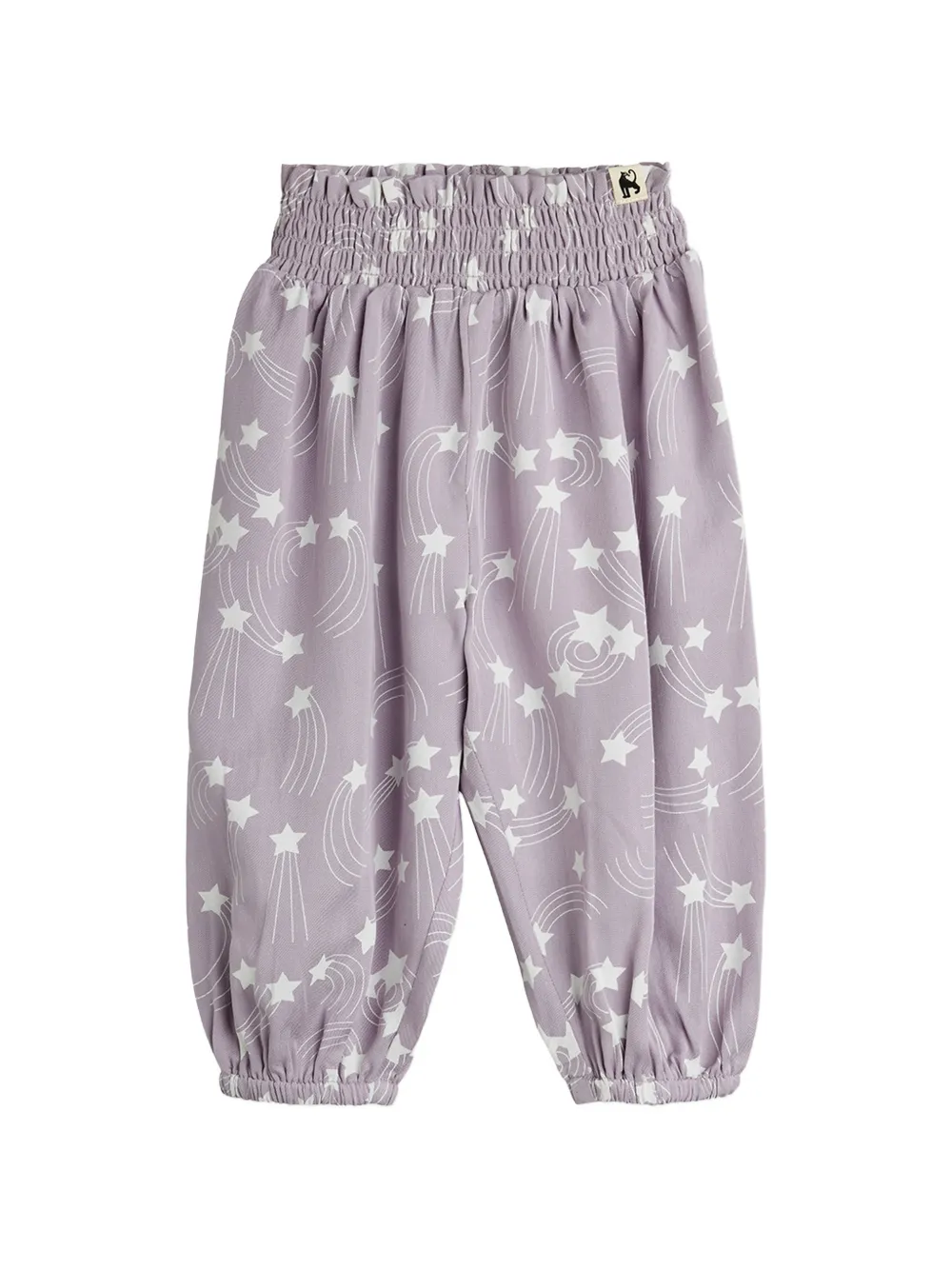 Mini Rodini smocked-effect star-print trousers - Viola