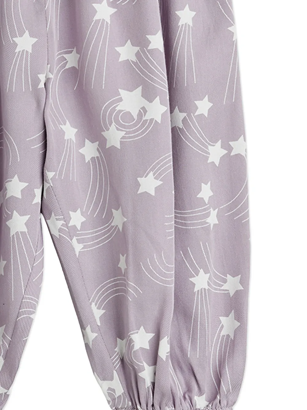 Smocked-Effect Star-Print Trousers