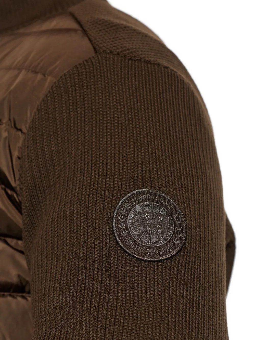 Canada Goose Gewatteerd jack met rits Bruin