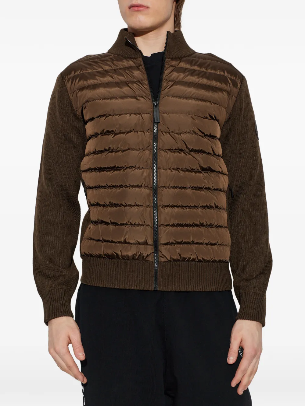  Canada Goose Zip-up Padded Jacket - Brown 