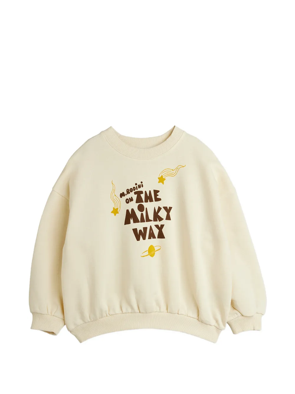 Mini Rodini lettering-print sweatshirt - Toni neutri