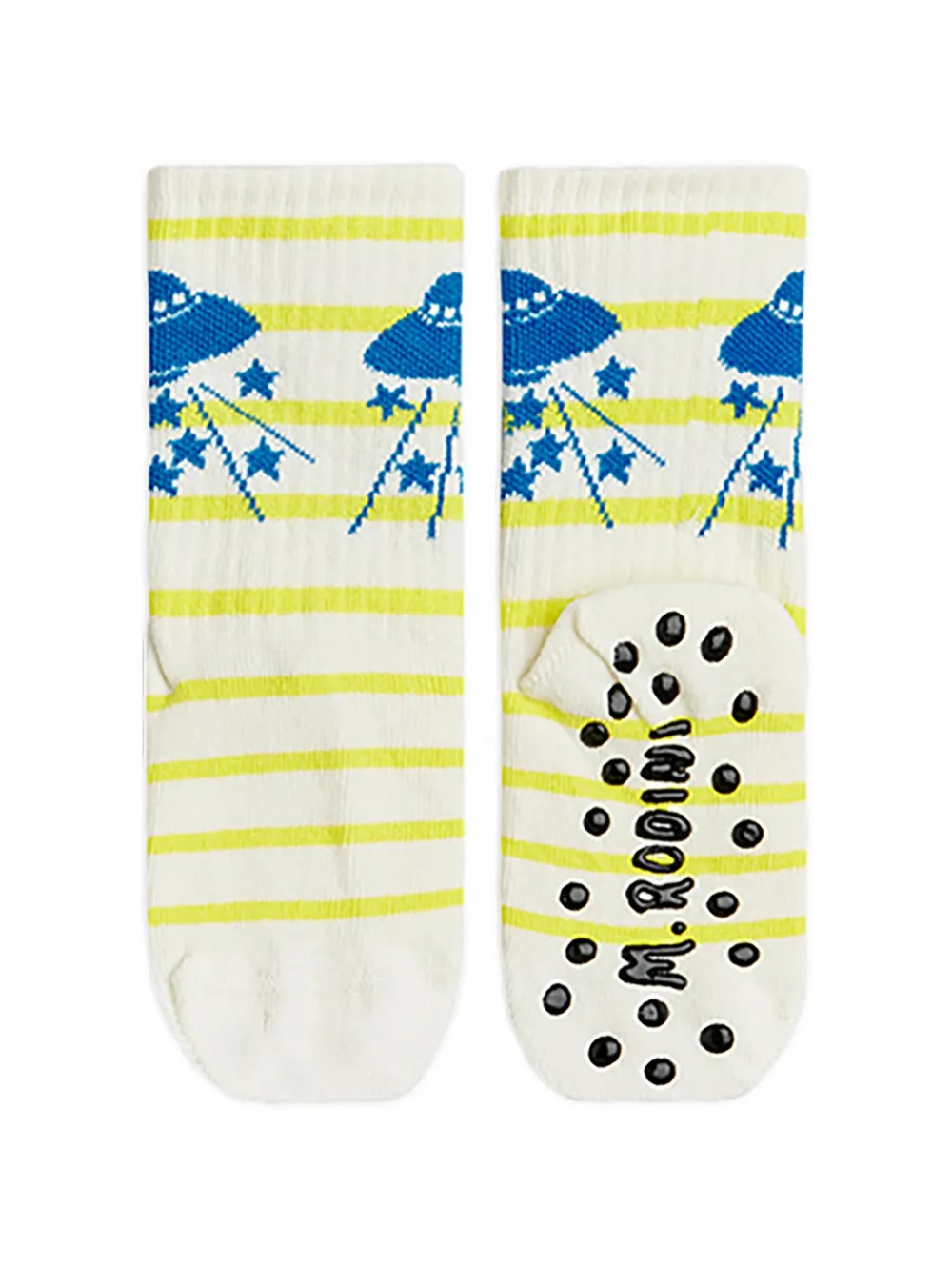  Mini Rodini Ribbed-knit Socks (set Of Three) - White 