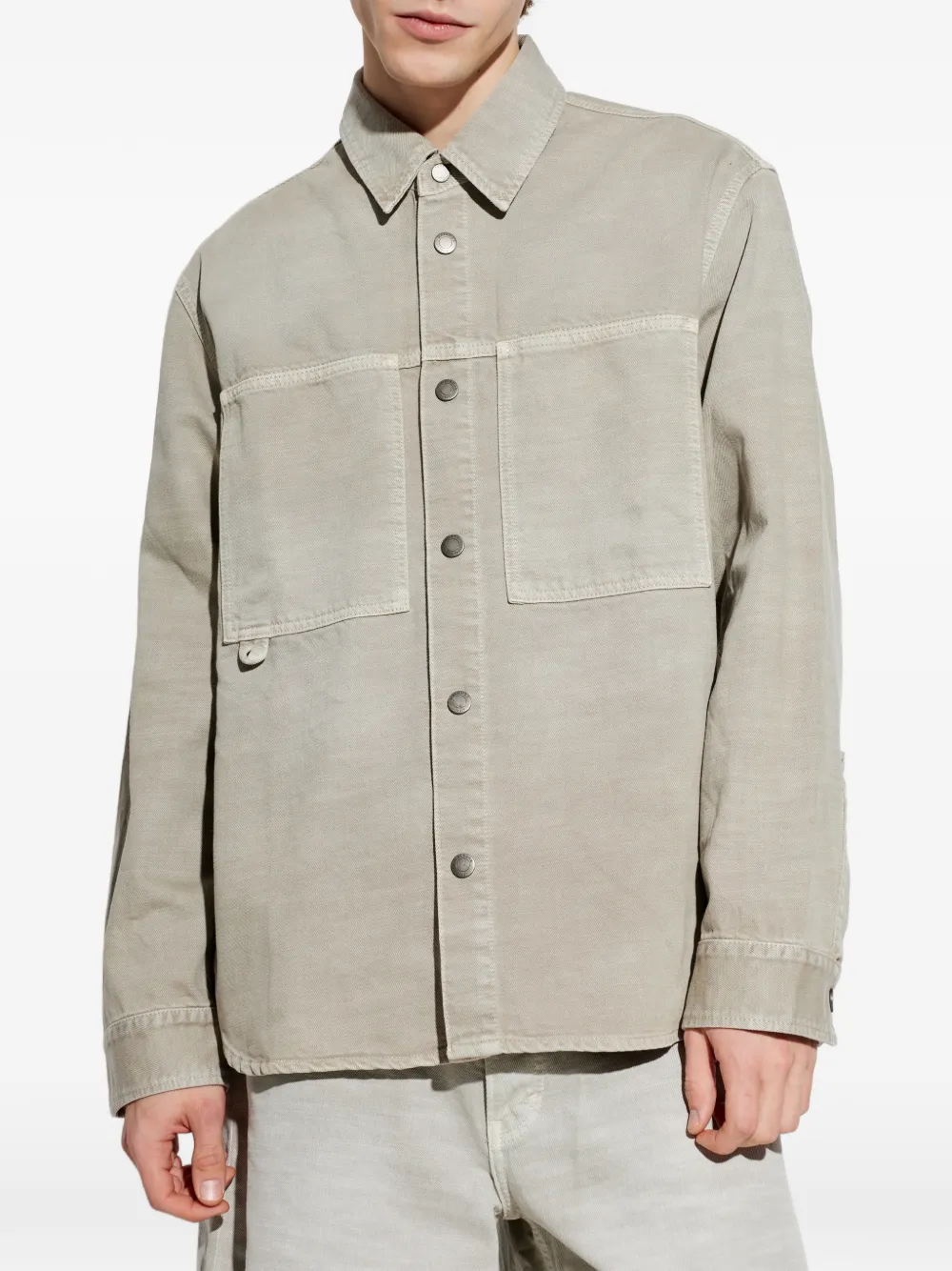  Haikure Arno Patch Pocket Shirt - Neutrals 