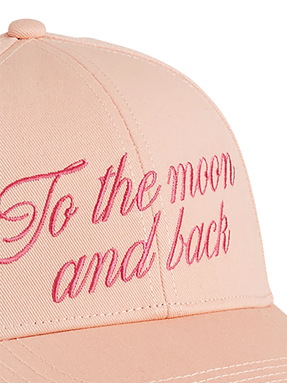  Mini Rodini Lettering-embroidery Baseball Cap - Pink 